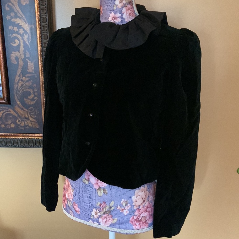 Vintage Hartsville Velour Crop Jacket
